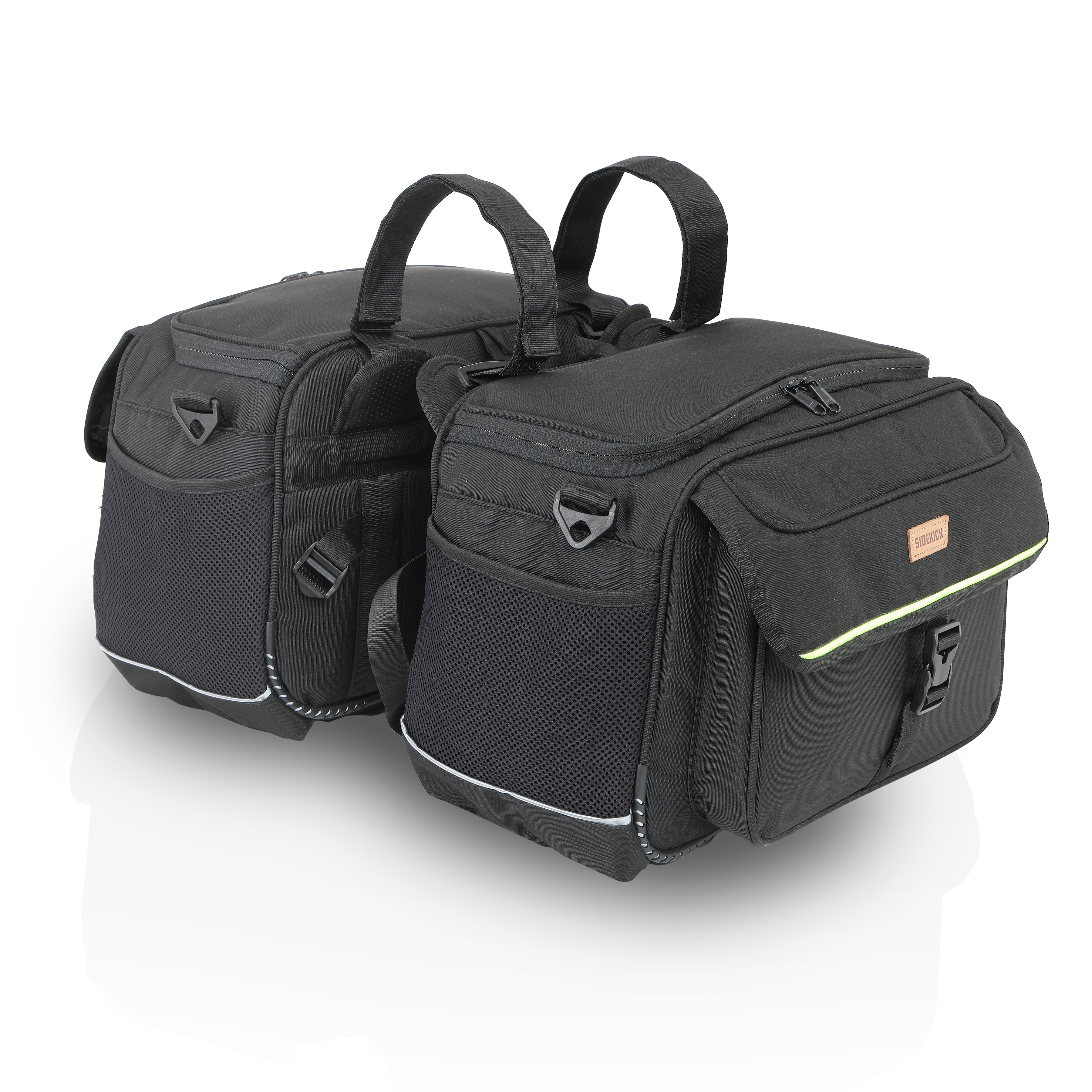 SideKick Combo 5: Magnetic 15Ltrs Tank bag plus 50Ltrs Cruiser Saddlebags. Both with Outer Rain Covers Included.