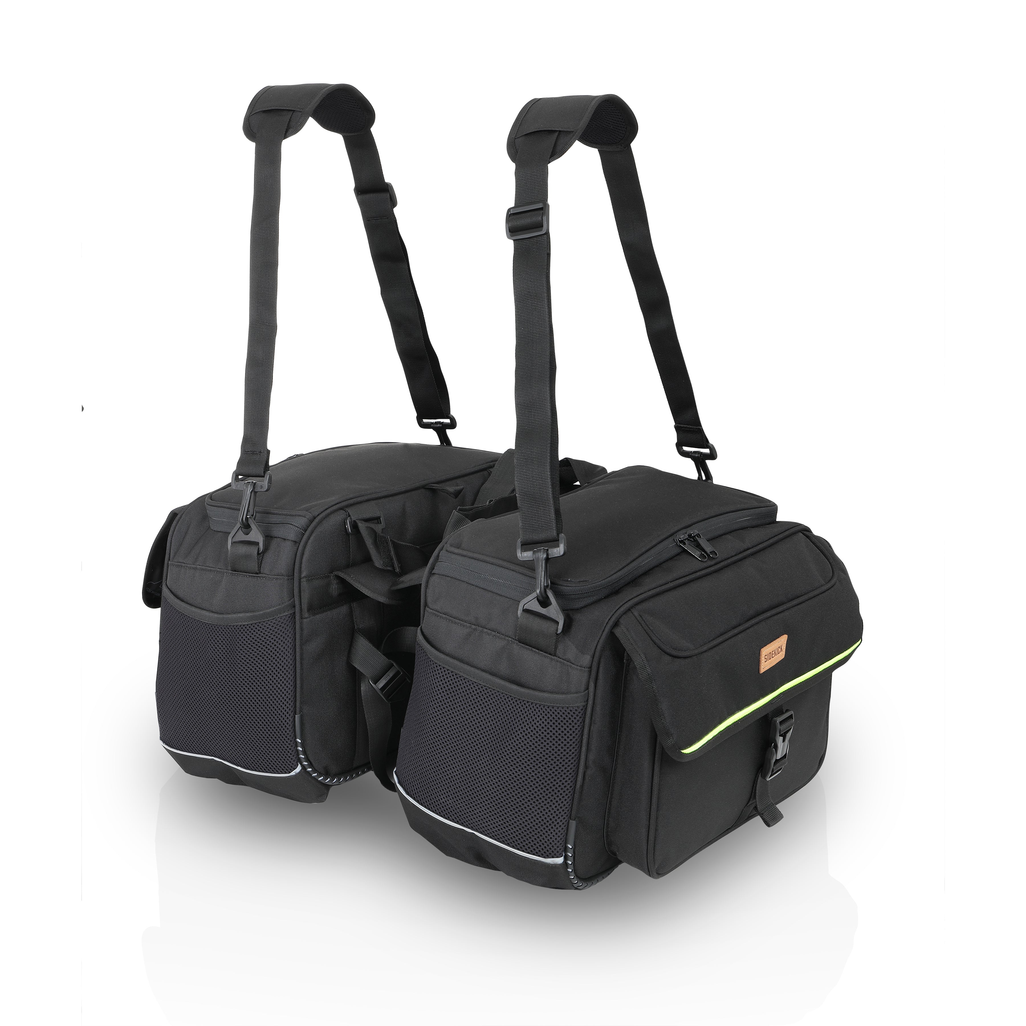 SideKick Combo 5: Magnetic 15Ltrs Tank bag plus 50Ltrs Cruiser Saddlebags. Both with Outer Rain Covers Included.