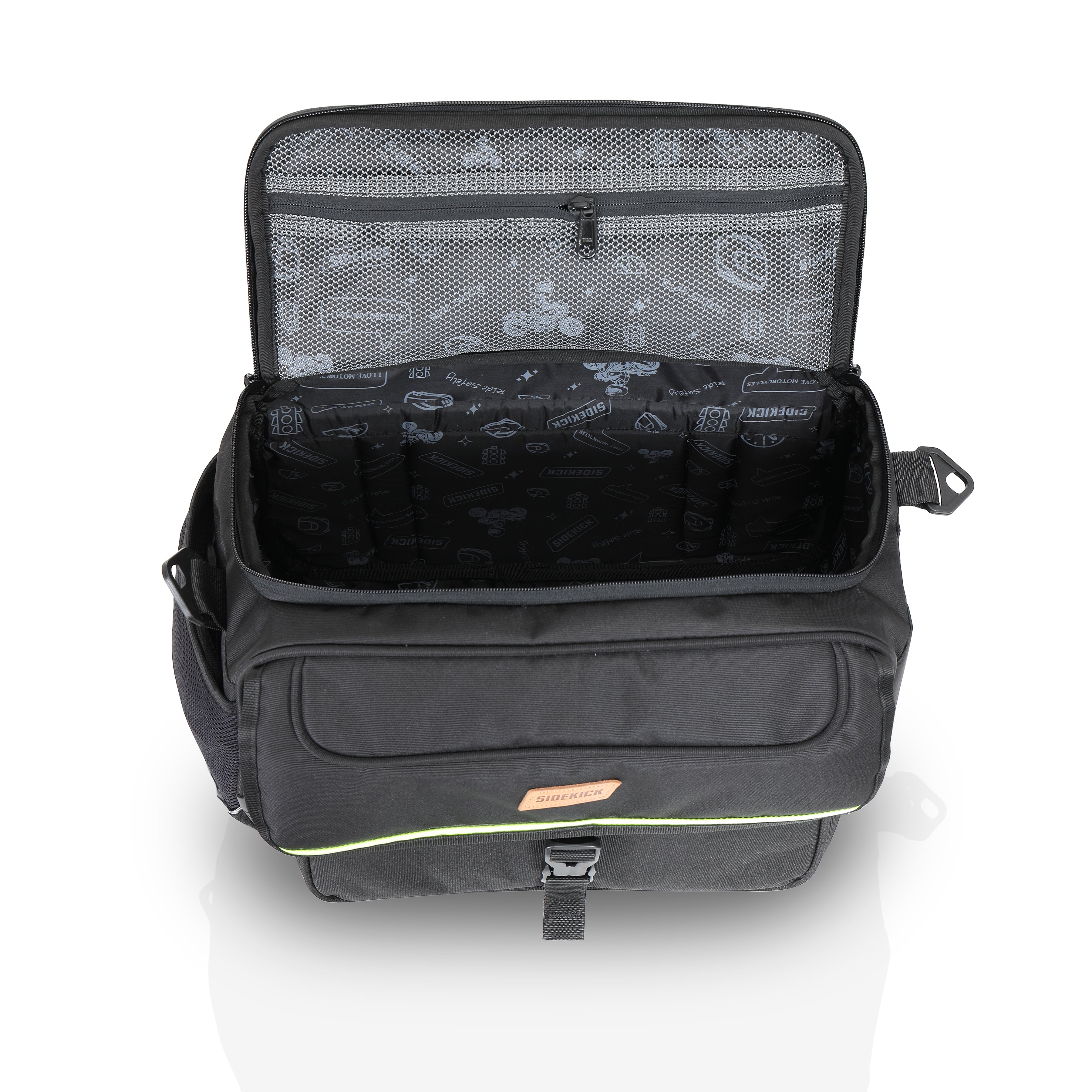 SideKick Combo 5: Magnetic 15Ltrs Tank bag plus 50Ltrs Cruiser Saddlebags. Both with Outer Rain Covers Included.