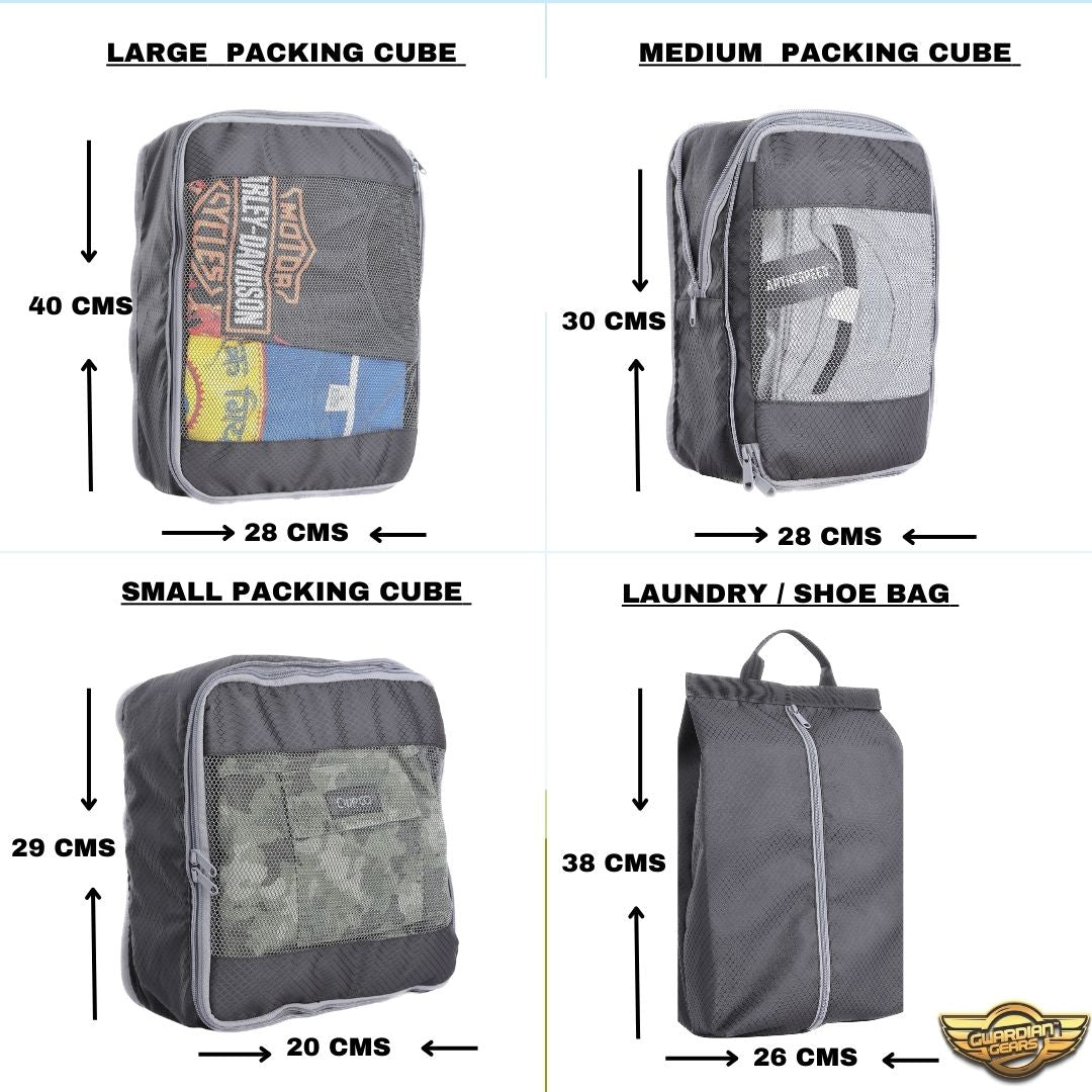 Compression Organizer / Packing Cubes for Storage, Travel, Personal Use, and Gifting (Set of 4)