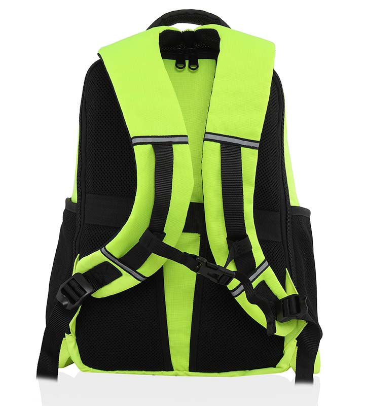 SideKick Falcon Backpack with Waterproof Rain Cover (Neon Green)