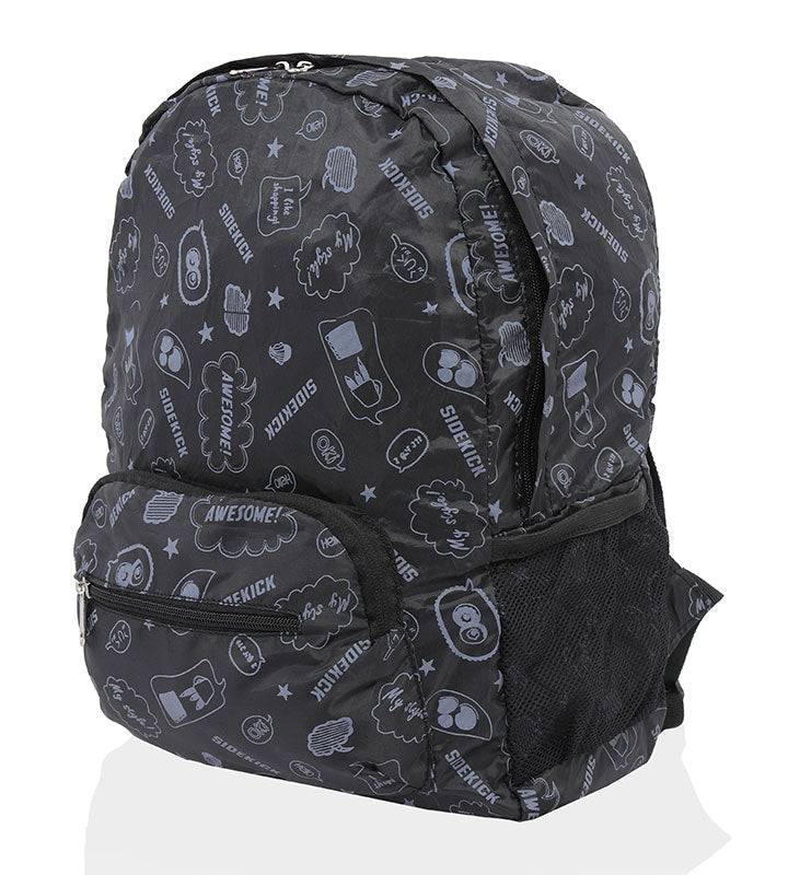 Sidekick Foldable Water Resistant Backpack for Everyday Use, Travel & Gifting
