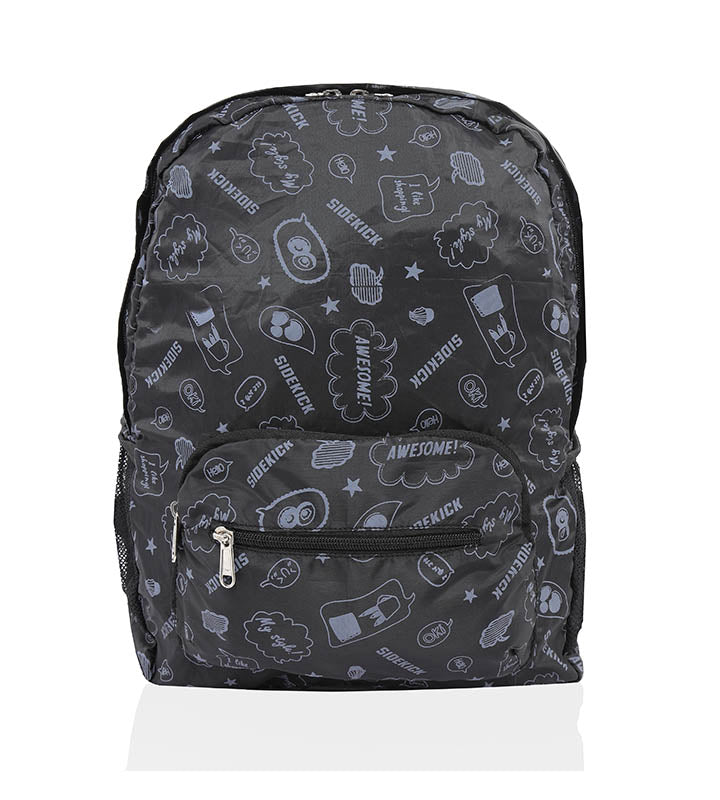 Sidekick Foldable Water Resistant Backpack for Everyday Use, Travel & Gifting