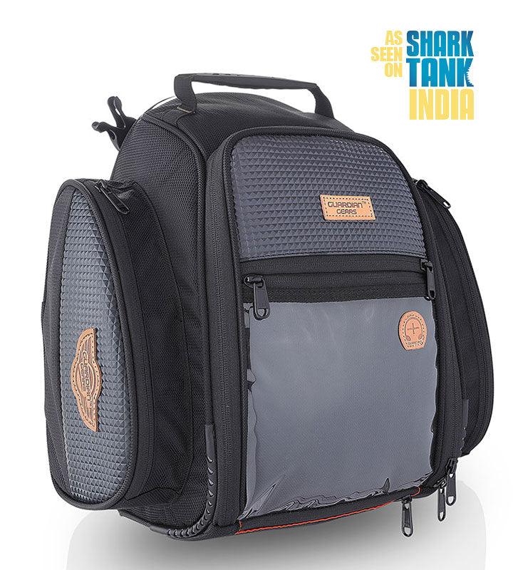 Guardian Gears Shark Universal 28L Tank Bag – Durable, Abrasion & Water-Resistant with Rain Cover Included