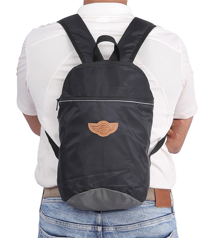 Hawk 10 Ltrs Daypack (Charcoal Black) by Guardian Gears GuardianGears