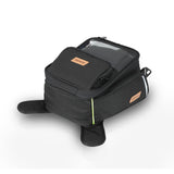 SideKick Magnetic Tank Bag with Waterproof Rain Cover fits on All Motorcycles with a Metal Tank. (Magnets)