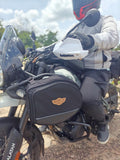 Side Frame Bag for Royal Enfield Himalayan 450 motorcycle with waterproof inner drybags.