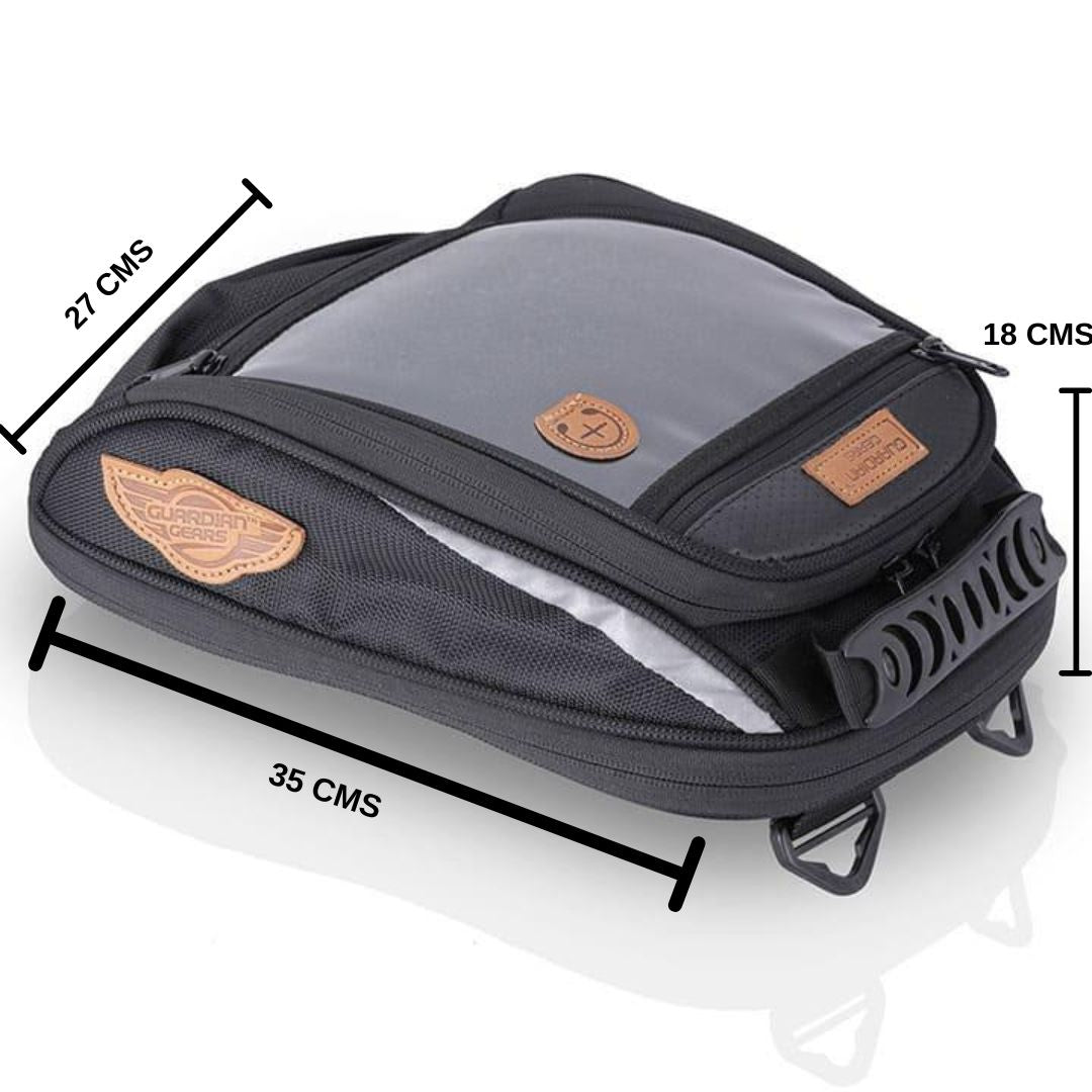 guardian gears shark mini tank bag 18l with rain cover Guardian Gears Shark Mini Universal 18L Tank Bag. A Compact Touring Ta – GuardianGears