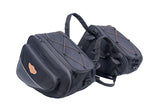 Stallion Sports Expandable Saddlebags For Up-Swept Exhaust with Rain Cover
