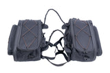 Stallion Sports Expandable Saddlebags For Up-Swept Exhaust with Rain Cover