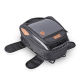 Combo 19: Stallion Sports Saddle Bags plus Jaws Mini Magnetic 18L Tank Bag with Waterproof Rain Covers Included