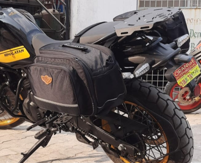 Stallion Saddlebags with Rain Covers 50Ltrs expandable to 65Ltrs
