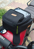 SideKick Magnetic Tank Bag with Waterproof Rain Cover fits on All Motorcycles with a Metal Tank. (Magnets)