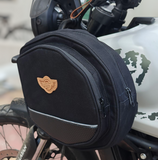 Side Frame Bag for Royal Enfield Himalayan 450 motorcycle with waterproof inner drybags.