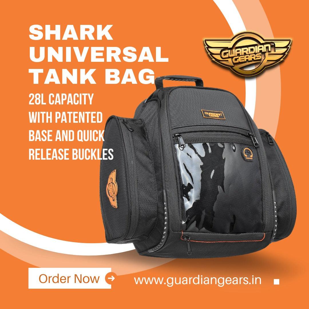 Shark Universal 28L Tank Bag with Rain Cover GuardianGears