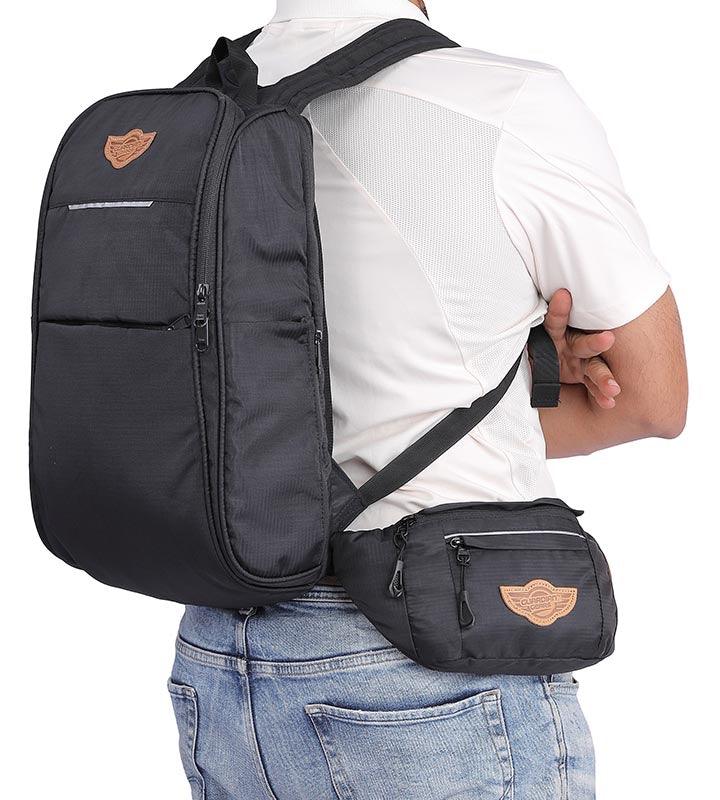 Guardian Gears Robin 30L Laptop Backpack (Charcoal Black) with Waterpr ...